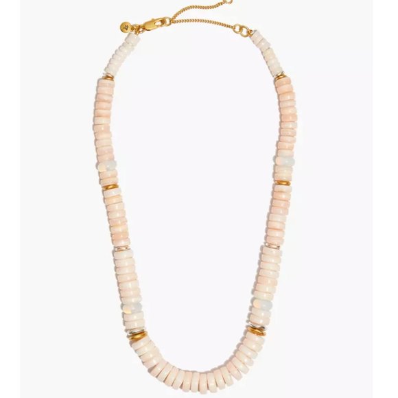 Madewell Mother of Pearl Beaded Necklace